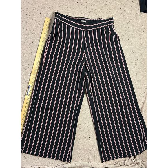 Max Studio Small Stripe Crop Palazzo Pants - Picture 1 of 7